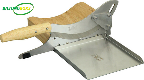 Biltong Slicer Pro with magnetic stainless steel tray