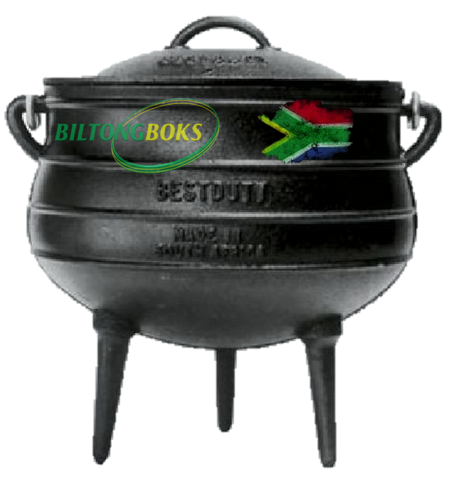 Potjie Pot Size 3 by Best Duty (3 Legs) - Oil Cured